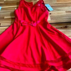 Calvin Klein NWT girls red dress size 10
